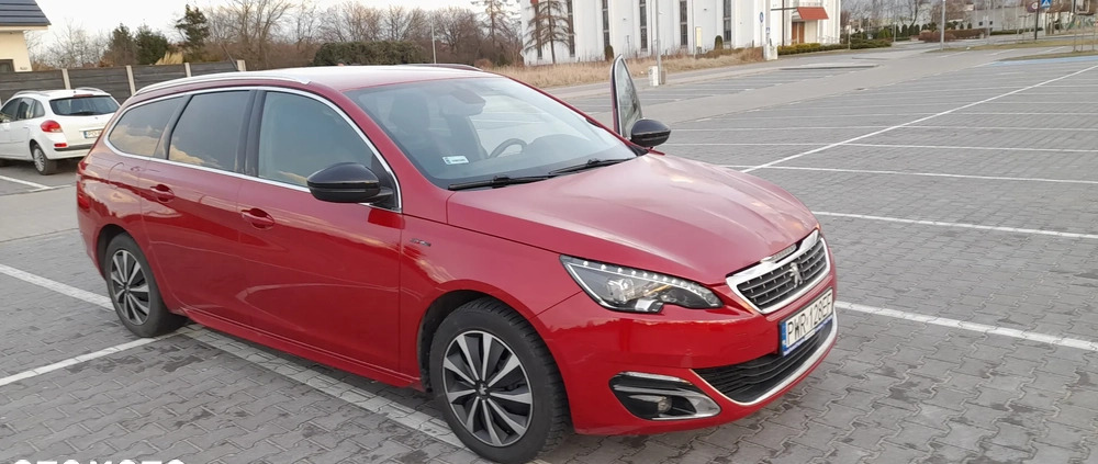 Peugeot 308 cena 40000 przebieg: 85200, rok produkcji 2015 z Września małe 67